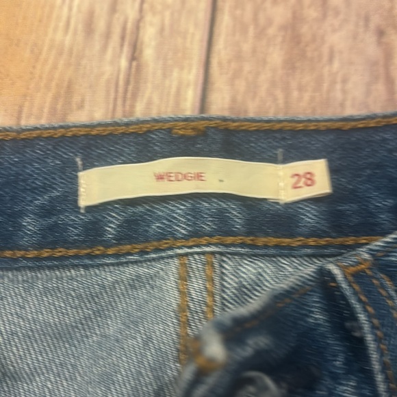 Levi’s button fly wedgie style Preloved denim - Picture 4 of 8